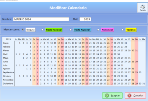 Calendario Laboral